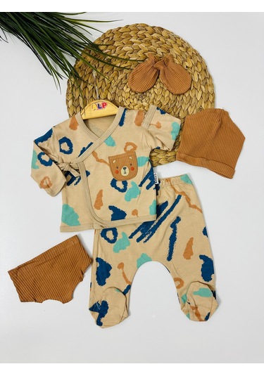 Astana 5li Yenidoğan Set - Kahve Kahve Rengi Kahverengi