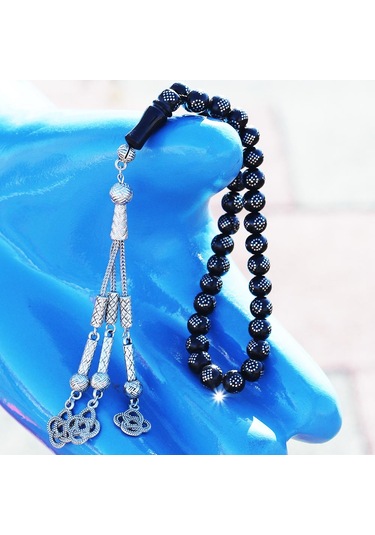 Baklava Arası Gül İşlemeli Gürcistan Oltu Tesbih