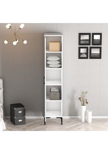 Variant Kumsal 1 Kapılı S Gardrop - Beyaz / Beyaz