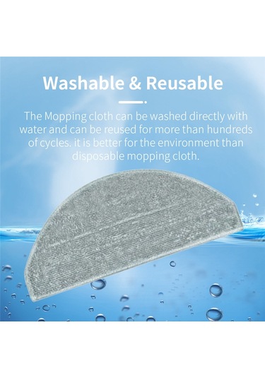 Amigaelegant Xiaomi Robot Süpürge E10 B112/e12 Ana Yan Fırça Paspas Bezi İçin 19 Adet