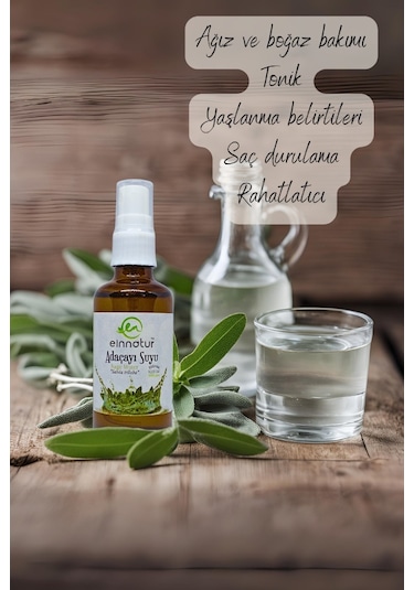 Einnatur Adaçayı Suyu Hidrolat Spreyli %100 Saf 50 ML