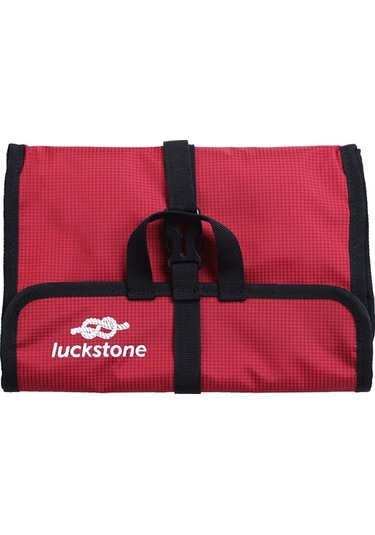 Luckstone Pykjd Asılı Saklama Çantası 420D Oxford Kumaş Buz Kaya Tırmanışı Dişlileri Için Katlanabilir Fermuarlı - Kırmızı