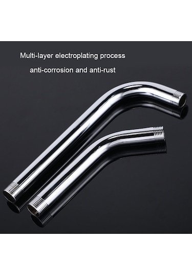 Taban Üst Sprey Çubuk Duş Tüpü Paslanmaz Çelik Duş Çıkış Borusu Dirsek, Boyut:20 Cm Diğer