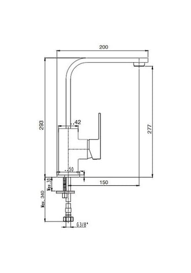 Ar Melia Kuğu Borulu Lavabo Bataryası 102118149