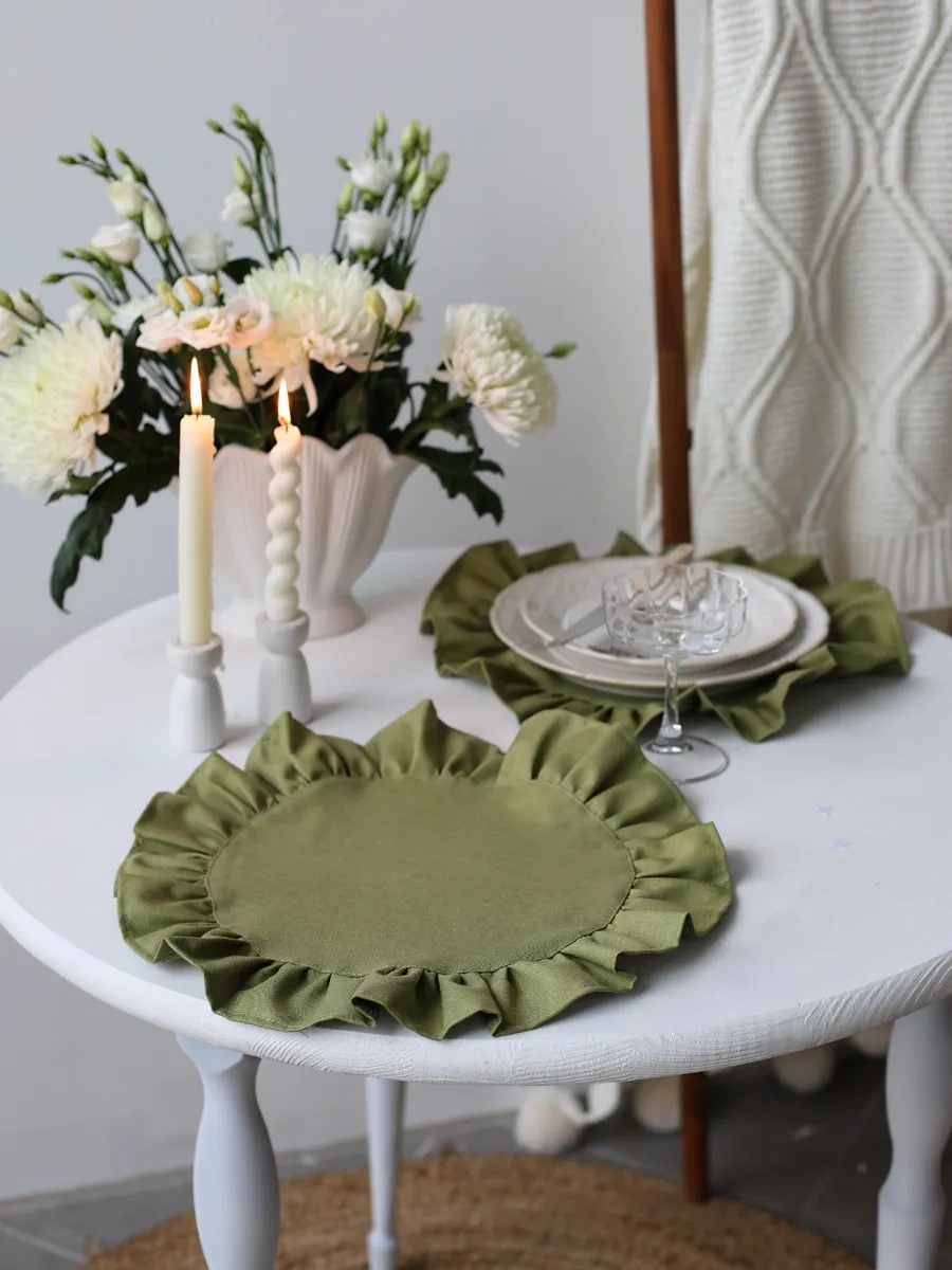 Home Lovers Dokuma Servis Peçeteleri Seti 2 Adet 322615212 Yeşil