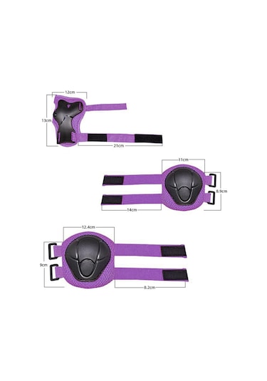 Suntek Bisiklet Açık Hava Etkinlikleri Için Çocuk Dişli Seti Mor