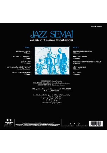 Erol Pekcan / Tuna Ötenel / Kudret Öztoprak - Jazz Semai Plak