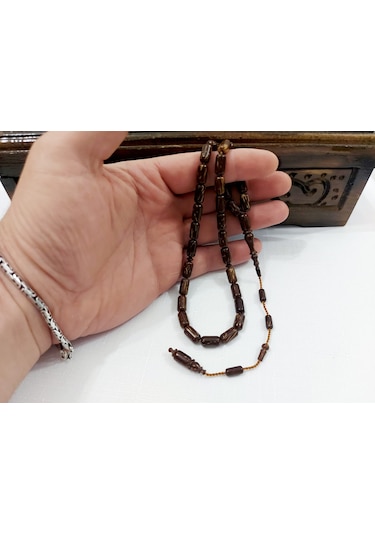 Oktay Demir Usta Kapsül Kesim Doğal Sırçalı Kuka Tesbih 6x11