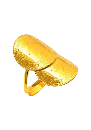 Ziynet Çeyrek Altınlı Ikili Yüzük 22 Ayar