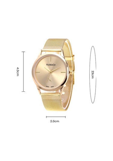 Basit Unisex Saat, Erkekler Ve Kadınlar İçin Modaya Uygun Alaşım Kol Saati, Örgü Dokuma Kordonu İle Çok Renkli