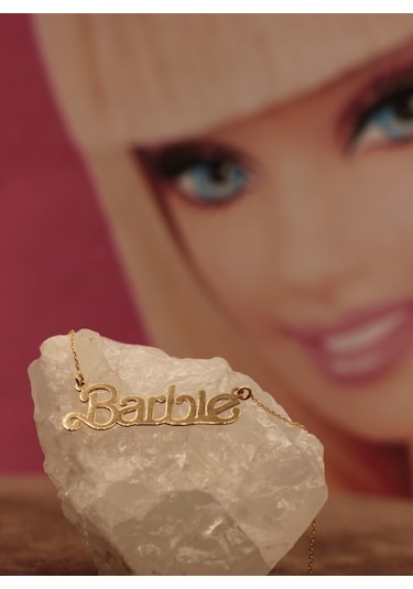 Diamine 14 Ayar Altın Barbie İsim Kolye