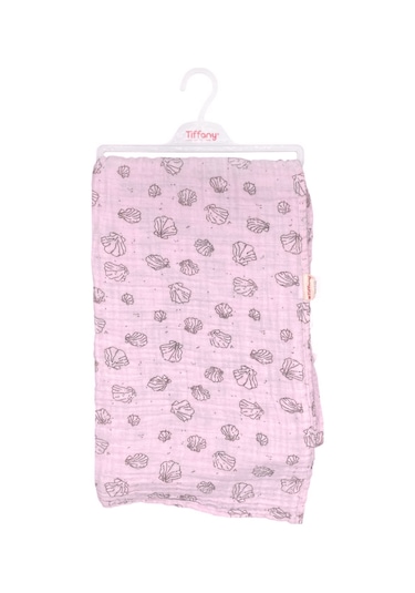 Tiffany Baby Baskılı Müslin Bebek Battaniyesi 79080 Pembe