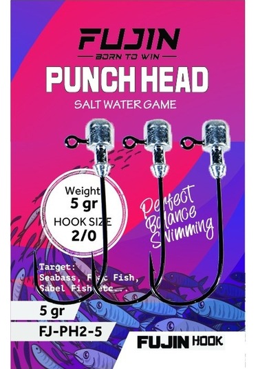 Fujin Punch Head 2/0 5gr Jighead 3 lü Paket