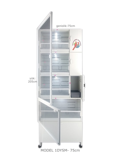 İstanbul Kafes Model 1Dys Pvc Kuş Dolabı