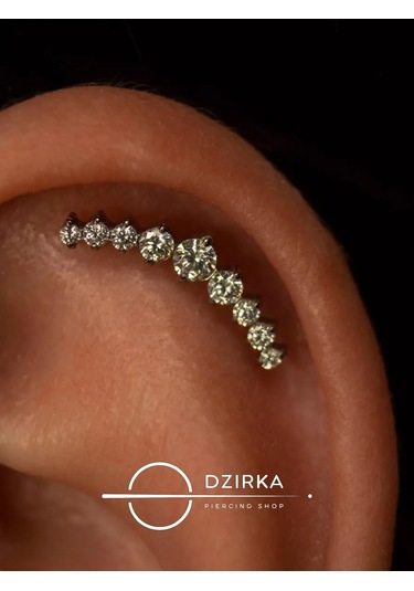 Dzirka Labret Küpeler Kulak, Burun, Dudak Piercingi Titanyum Django 155676451 Gri