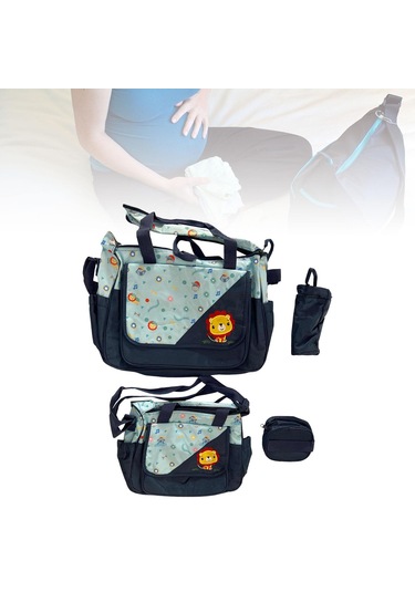 Suntek Bebek Bezi Çanta Seti Cepli Şişe Çantalı Koyu-mavi 0 Numara
