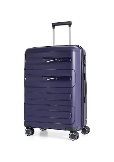 Ççs 5225 Polipropilen Büyük Boy Valiz-lacivert