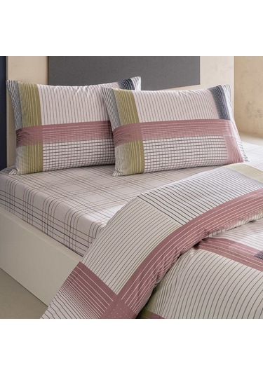 Taç Zyra Ranforce Tek Kişilik Nevresim Takımı Pembe 000000001000051120 Pembe