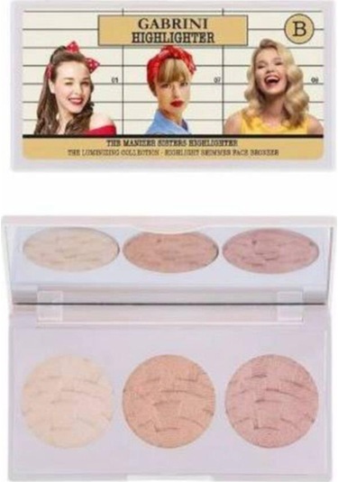 Gabrini 3'lü Aydınlatıcı Paleti Highlighter B