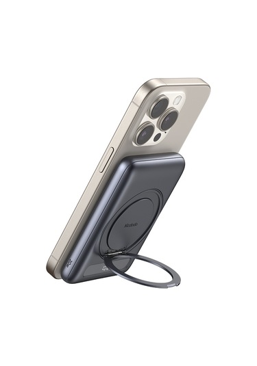 Mcdodo Mc-8361 5000mah 20w 360 Halka Standlı Metal Manyetik Power Bank siyah