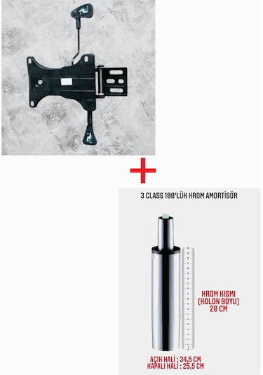 Cemre Ticaret Çift Kollu Kuyruklu Mekanizma+100'lük Krom Piston
