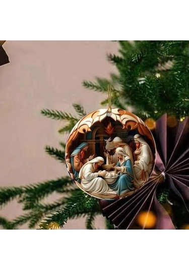 Lijinxu Noel Pencere Kolye Zanaat Noel Paskalya Tatili Stil C