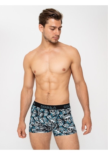 Dorea 2 Adet Erkek Desenli Boxer (445770894) Siyah