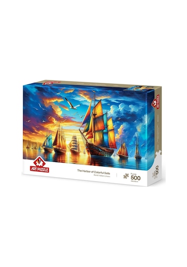 Renkli Yelken Limanı 500 Parça Puzzle