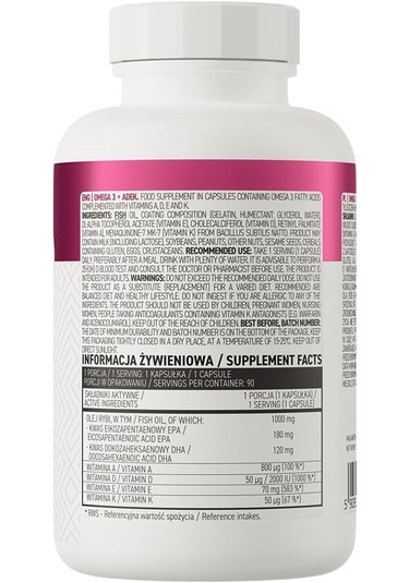 Ostrovit Omega 3 + Adek 90 Caps