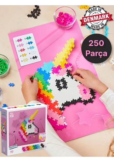 Plus - Plus Minecraft Temalı Kutuda By Number Unicorn Lego Yapı Oyuncağı 250 Parça 3929