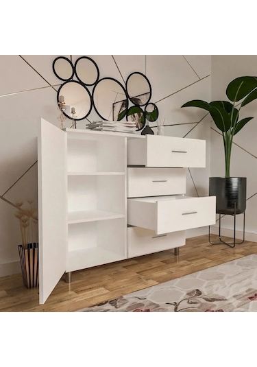 Metal Konsol Mdf Antrasit