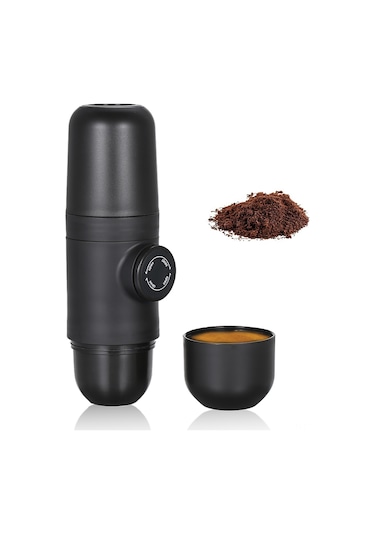 Ximistore9 8 Bar Basınçlı El İle Uygulanabilir Minik Kahve Makinesi - Taşınabilir 304 Çelik Espresso Kahve Hazırlayıcı