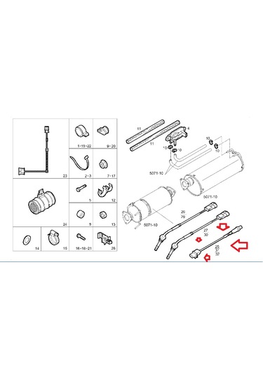 Iveco-daıly-sensör, Lambda E6-d 5802019070 5801988884 5801478
