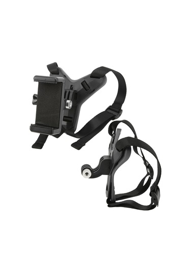 Lemestar Motosiklet Kask Ağızlık Tutucu, Üniversal Spor Kamera Ve Telefon Tutucu, Dikey/yatay Çekim, Kaydırma Önleyici Lastik Malzeme, Kablosuz Kumanda İle Siyah Siyah