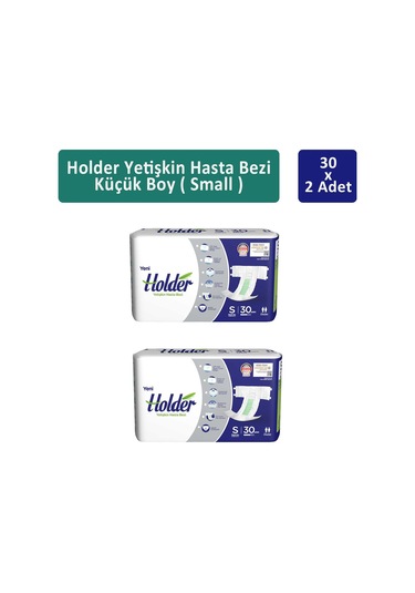 Holder Yetişkin Hasta Bezi Küçük Boy Small 2 x 30'lu