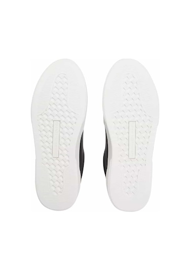 Kadın Altın Rengi Detaylı Kort Sneaker - Siyah Triple Black