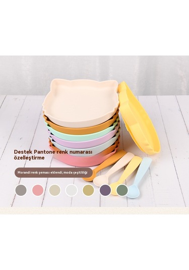 Jianfan Silikon Vakumlu Bebek Mama Tabağı Taşını'dır Kaymaz Yemek Kabı Pembe Diğer