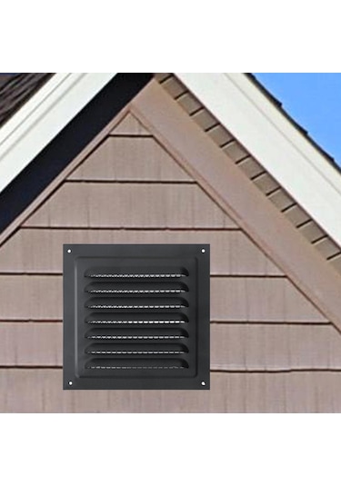 Suntek Metal Havalandırma Kapağı Yoğun Izgara 15cmx15cm-siyah