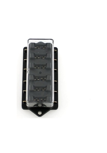 6 Yollu Sigorta Tutucu Kutusu Araba Araç Otomotiv Devre Blade Sigorta Bloğu, 6 Standart Sigortalı