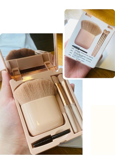 Suntek Gevşek Pudra Kadın Göz Farı Için Aynalı 4 Adet