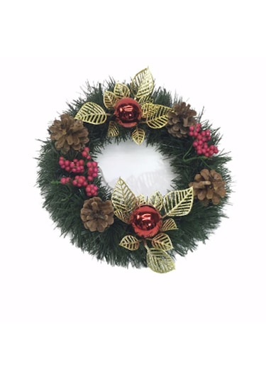 Konak Alışveriş Yılbaşı Kapı Süsü 24 Cm Çok Renkli