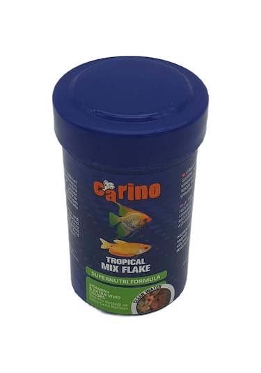 Carino Tropical Mix Flake Pul Balık Yemi 100 ml