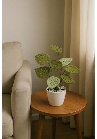 El Örgüsü Saksılı El Örgüsü Monstera - Sevdiklerinize Solmayan He