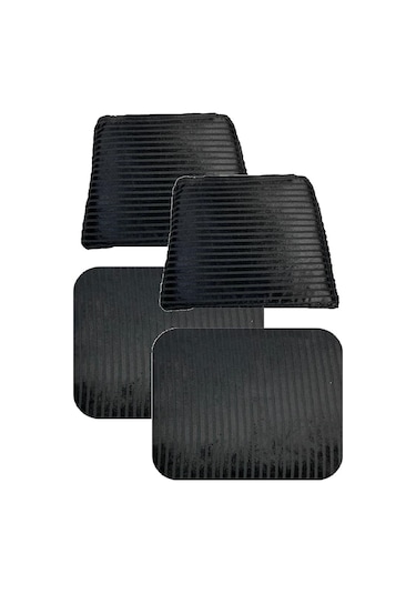 Knsz minder seti 2 li mazlum siyah çizgili kumaş oturma ve sırt tel sandalyesi minderi bir arada