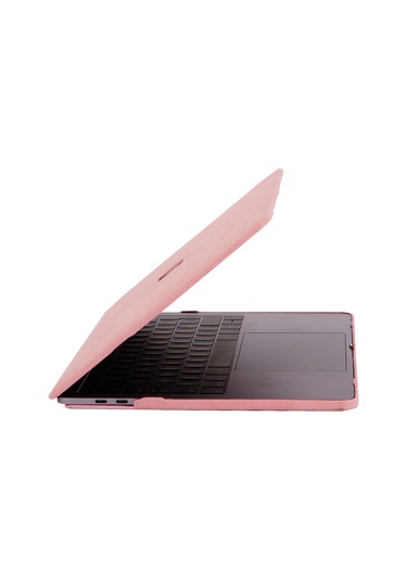 Macbook Uyumlu Air M1 Kılıf 13 İnç Kumaş Kaplama Goat Touchıd'li M1 Air A2337 A2179 A1932 İle Uyumlu Pembe