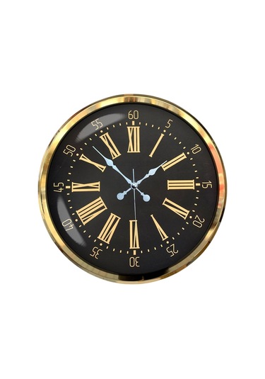 Zentime Prime Aurea Gold 52 Cm Metal Duvar Saati Çok Renkli