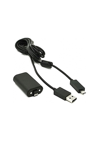 Xbox One S-X Gamepad Batarya Şarj Kablosu Set 1400 Mah.