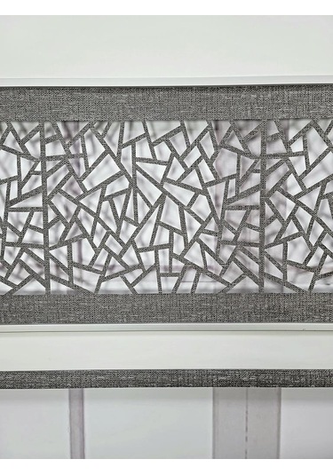 Yeni Nesil Çift Renk Lazer Stor Perde Mat Kalın Kumaşlı Renk Seçenekli Beyaz-gri