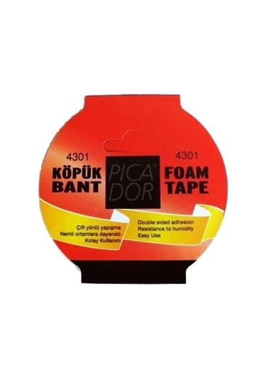 Picador Çift Taraflı Köpük Bant 50mmx5m Askılı Ko005