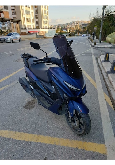 Motocam Arora Max T Ön Cam 2022-2026 Model 55cm Siyah Renkli 4mm Kısa